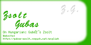 zsolt gubas business card